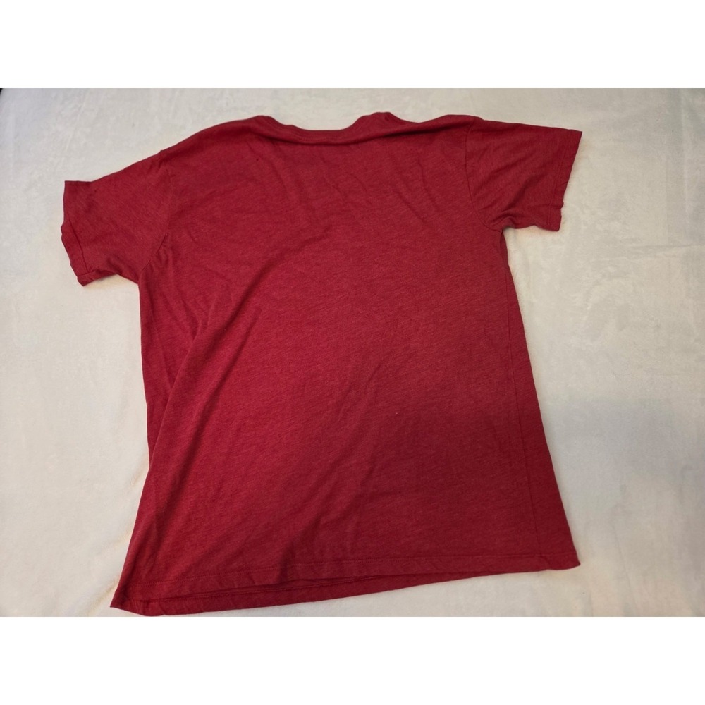 064-Christmas story Men's Bunny Graphic Crew Neck Short Sleeve Tee Red XL - Picture 2 of 8